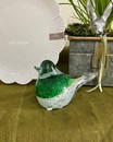 Скляна пташка "Зелена" ( Німеччина, 16.5*6* h 10.5 см)