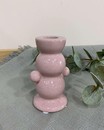 Підсвічник керамічний (7 х 5.5 х 11 см) Рожевий