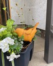 Металева курочка для саду №2 (Німеччина, 19*10.5*h 19.5 см)