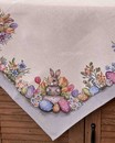 Скатертина великодня з зайчиками (гобелен, 97*100 см)